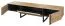 TV-Unterschrank Slatina 14, Farbe: Eiche / Schwarz, teilmassiv - Abmessungen: 46 x 190 x 45 cm (H x B x T)