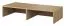 Aufsatz für TV-Unterschrank Slatina 19, Farbe: Eiche - Abmessungen: 16 x 95 x 41 cm (H x B x T)
