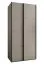 Kleiderschrank / Schiebetürenschrank | ABS-Kantenschutz | 6 Fächer | 2 Kleiderstangen | 245,5 x 120 x 64 cm | 2 Schiebetüren | Farbe: Kaschmir