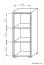 Regal Cianjur 10, Farbe: Eiche / Weiß - Abmessungen: 108 x 45 x 40 cm (H x B x T)