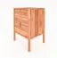 Nachtkommode Wellsford 07 Kernbuche massiv geölt - Abmessungen: 69 x 60 x 36 cm (H x B x T)