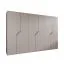 Drehtürenschrank | Farbe: Kaschmir | 6 Türen | 3 Kleiderstangen | ABS-Kanten | Griffe: Kaschmir | Maße: 300 x 52 x 202 cm | Soft-Close-Funktion | 3 Fächer