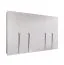 Drehtürenschrank / Kleiderschrank | Farbe: Weiß | 4 Fächer | 3 Meter breit | Griffe: Kaschmir | 4 Kleiderstangen | Soft-Close-Funktion | Maße: 300 x 52 x 202 cm