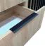 Kommode mit modernen Design Leeds 17, Farbe: Eiche Artisan - Abmessungen: 86 x 155 x 45 cm (H x B x T)