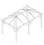 Pavillon Alegre Grande aus druckimprägnierter Kiefer - Abmessung: 290 x 490 cm (L x B)