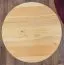 Hocker  Kiefer massiv Vollholz natur 004 -  Abmessung: 45 x 35 cm (H x Ø)
