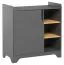 Kommode Majvi 01 inkl. Wickelaufsatz, Farbe: Grau / Eiche - Abmessungen: 90 x 89 x 76 cm (H x B x T)
