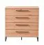 Schlafzimmer Komplett - Set A Crina, 6-teilig, Farbe: Eiche Artisan / Grau, ABS-Kanten, ein Doppelbett, zwei Nachtkommoden, eine Kommode, ein Kleiderschrank und ein Spiegel