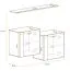 2er Set Hängevitrinen Balestrand 357, Farbe: Eiche Wotan - Abmessungen: 110 x 130 x 30 cm (H x B x T), mit Wandregal