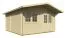 Gartenhaus Feuerköpfl inkl. Fußboden - 28 mm Blockbohlenhaus, Grundfläche: 20,7 m², Satteldach