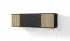 TV-Board / TV-Schrank Valtierrilla 01, vier Türen, Farbe: Schwarz / Eiche Artisan, Push-to-open Funktion, Maße: 40 x 140 x 40 cm, für Wohnzimmer