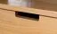 Vitrine Eiche massiv natur Aurornis 17 - Abmessungen: 104 x 96 x 40 cm (H x B x T)