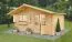 Gartenhaus SA17 - 34 mm Blockbohlenhaus, Grundfläche: 19,90 m², Satteldach