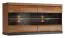 Hängeschrank "Postira" 16, Farbe: Walnuss / Schwarz. teilmassiv - Abmessungen: 53 x 102 x 34 cm (H x B x T)