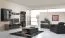Kommode "Tinlot" 04, Schwarz / Walnuss - Abmessungen: 141 x 90 x 40 cm (H x B x T)