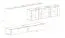 Wohnwand im edlen Design Balestrand 268, Farbe: Weiß / Eiche Wotan - Abmessungen: 150 x 340 x 40 cm (H x B x T), mit LED-Beleuchtung