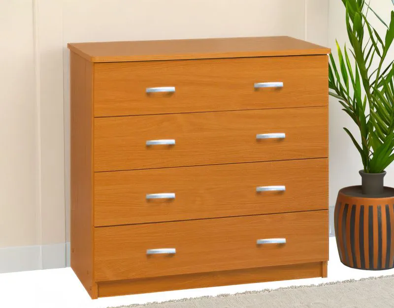 Kommode Kebumen 16, Farbe: Erle - Abmessungen: 80 x 80 x 40 cm (H x B x T)