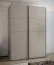 Kleiderschrank / Schiebetürenschrank | 11 Fächer | 2 Kleiderstangen | 245,5 x 170 x 64 cm | 2 Schiebetüren | ABS-Kanten | Farbe: Kaschmir | Soft-Close