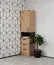 Eckkleiderschrank - Set B Fafe | 3-teilig | Farbe: Eiche Artisan / Schwarz | viel Stauraum | Soft-Close-Funktion | Kleiderschrank | 6 Schubladen