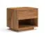 Nachtkommode | Massivholz | Eichenholz geölt | Push-to-open Funktion | 1 Schublade | 1 offenes Fach | 50 x 39 x 45 cm | Soft-Close Funktion