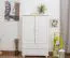 Schrank Kiefer Vollholz massiv weiß lackiert 013 - Abmessung 139 x 90 x 42 cm (H x B x T)