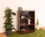 Regal Mojokerto 10, Farbe: Walnuss / Schwarz - Abmessungen: 121 x 70 x 39 cm (H x B x T)