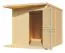 Steiner Shopping Gartenhaus Ulm 01 inkl. Fußboden, Naturbelassen - 19 mm Elementgartenhaus, Nutzfläche: 6,94 m²