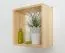 Hängeregal / Wandregal Kiefer massiv Vollholz natur Junco 291A - 40 x 40 x 20 cm (H x B x T)