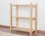 Schuhregal Buche Vollholz massiv natur Junco 224 - 70 x 58 x 26 cm (H x B x T)