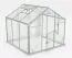 Gewächshaus Chicoree L5, HKP 6 mm, Grundfläche: 4,80 m² - Abmessungen: 220 x 220 cm (L x B)