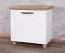 Sitzbank mit Stauraum / Schuhschrank Cuenca 09, Farbe: Eiche / Weiß - Abmessungen: 60 x 60 x 39 cm (H x B x T)