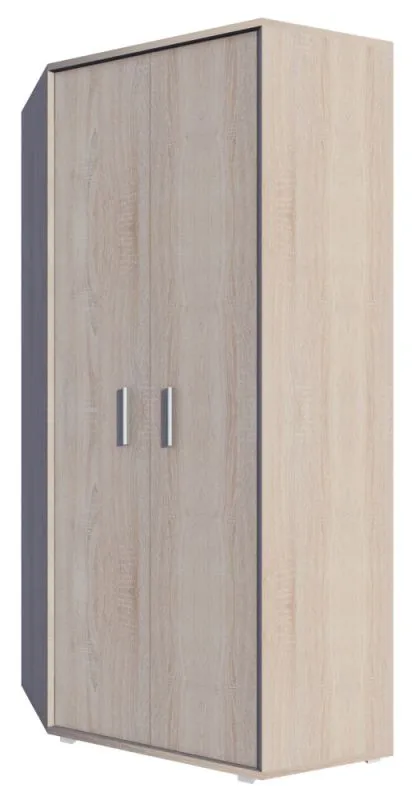 Eckschrank Garut 34, Farbe: Sonoma Eiche - Abmessungen: 194 x 85 x 85 cm (H x B x T)