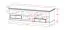 TV-Unterschrank Gyronde 10, Kiefer massiv Vollholz, Farbe: Weiß / Walnuss - 53 x 167 x 53 cm (H x B x T)