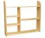 Hängeregal / Wandregal Kiefer massiv Vollholz natur 017 - Abmessung 90 x 100 x 20 cm (H x B x T)