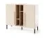 Schlafzimmer Komplett - Set A Authie, 5-teilig, Beige / Eiche hell / Dunkelblau, angenehmes Design, harmonische Farben, einfache und rasche Montage