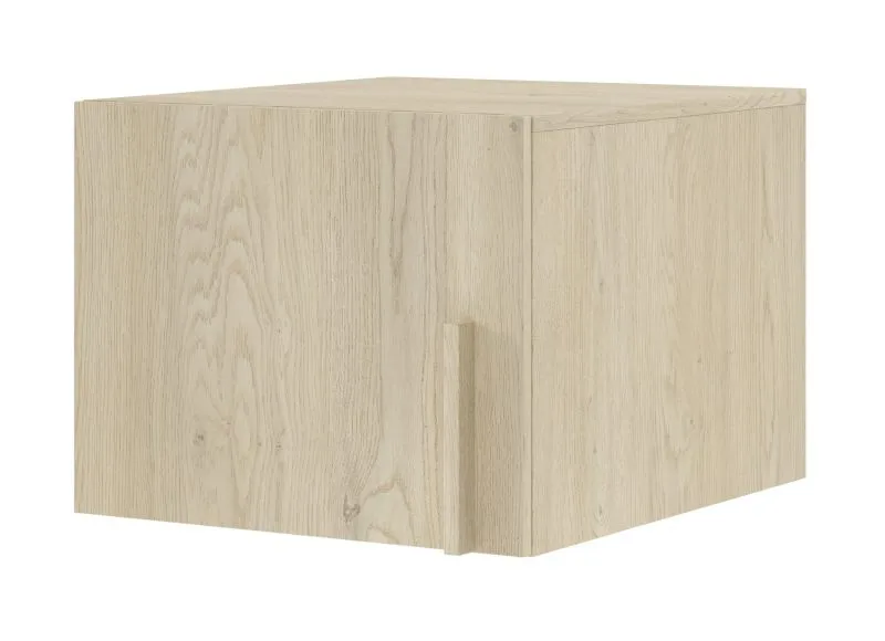 Aufsatz für eintürigen Schrank Edegem 05 | 50 x 61 x 40 cm | Farbe: Eiche Cremona | ABS-Kanten | 1 Tür | 1 Fach