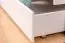 Etagenbett mit Stauraum / 2 Schubkästen für Kinder 90 x 200 cm | Massivholz: Buche | Weiß Lackiert | umbaubar in 2 Einzelbetten | Premium-Qualität | inkl. Rollroste Abbildung