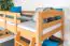 Etagenbett für Kinder 90 x 190 cm | Massivholz: Buche | Natur Lackiert | umbaubar in 2 Einzelbetten | inkl. Rollroste Abbildung