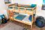 Etagenbett für Kinder 90 x 200 cm | Massivholz: Buche | Natur Lackiert | umbaubar in 2 Einzelbetten | inkl. Rollroste Abbildung