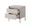 Nachtkommode Balta 13 | Farbe: Beige | zwei Schubladen | Push-to-open Funktion | Maße: 56 x 53,5 x 39,5 cm | ABS-Kantenschutz | für Schlafzimmer
