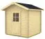 Gartenhaus Goldspitze inkl. Fußboden - 28 mm Blockbohlenhaus, Grundfläche: 3,2 m², Satteldach