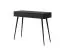 Eleganter Schminktisch Sloughia 15, Farbe: Schwarz, ABS-Kantenschutz, Griffe und Beine: Metall, 78 x 100 x 38 cm, stilvolle Lamellen-Front