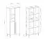 Eleganter Schrank Authie 03, Beige / Eiche hell, 195 x 80 x 40 cm, mit 9 Fächern, ABS-Kanten, exakte Konstruktion, robust und langlebig