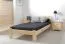 Einzelbett Kiefer Vollholz massiv natur A5, inkl. Lattenrost - Abmessung 90 x 200 cm
