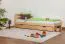 Kinderbett / Jugendbett Kiefer Vollholz massiv natur A5, inkl. Lattenrost - Abmessung 90 x 200 cm