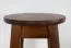 Hocker Kiefer massiv Vollholz Eichefarben 004 -  Abmessung: 45 x 35 cm (H x Ø)