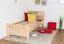 Kinderbett / Jugendbett Buche massiv Vollholz natur 109, inkl. Lattenrost - 80 x 200 cm (B x L)