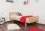 Einzelbett / Gästebett Buche massiv Vollholz natur 116, inkl. Lattenrost - Abmessung 90 x 200 cm (B x L)