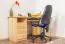 Schreibtisch / Eckschreibtisch Kiefer massiv Vollholz natur Junco 185 - Abmessung: 74 x 138 x 83 cm (H x B x T)