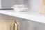 Vitrine Kiefer Vollholz massiv weiß Lagopus 115 - Abmessungen: 200 x 150 x 40 / 50 cm (H x B x T)
